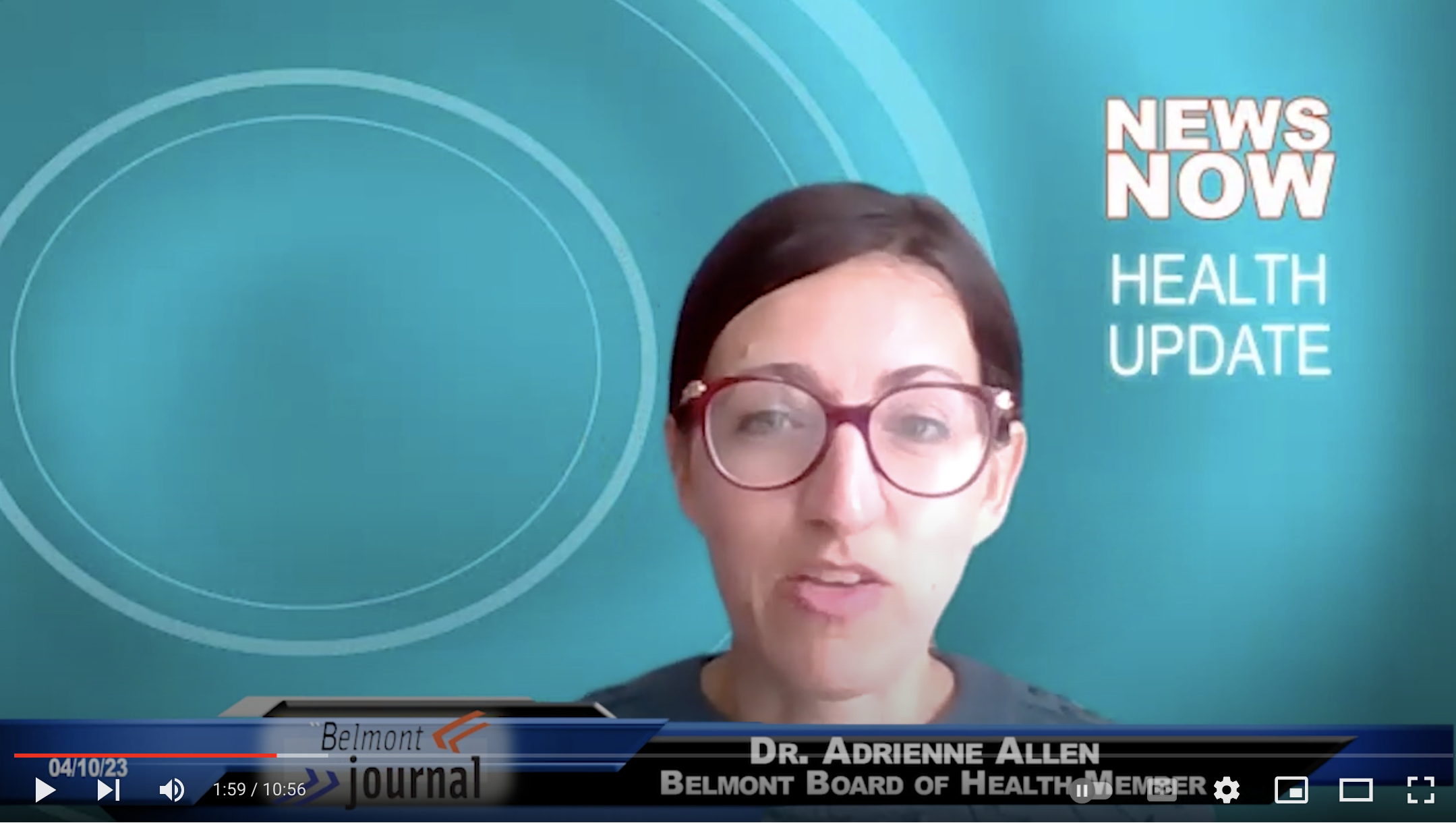 Belmont Board of Health member gives update on COVID, rats, ticks and